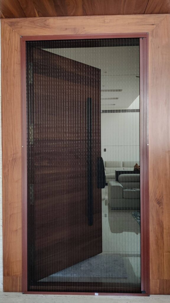 Sliding door and window at Hyderabad with mosquito net