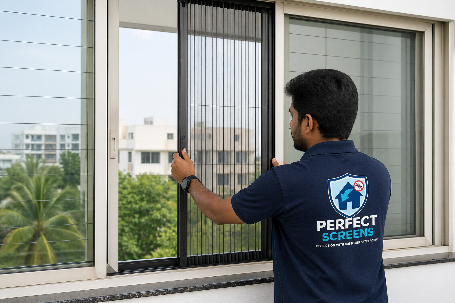 Custom Window Mosquito Screens