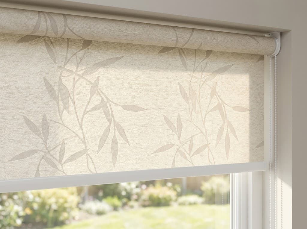 Sunscreen roller blinds for glare and heat control