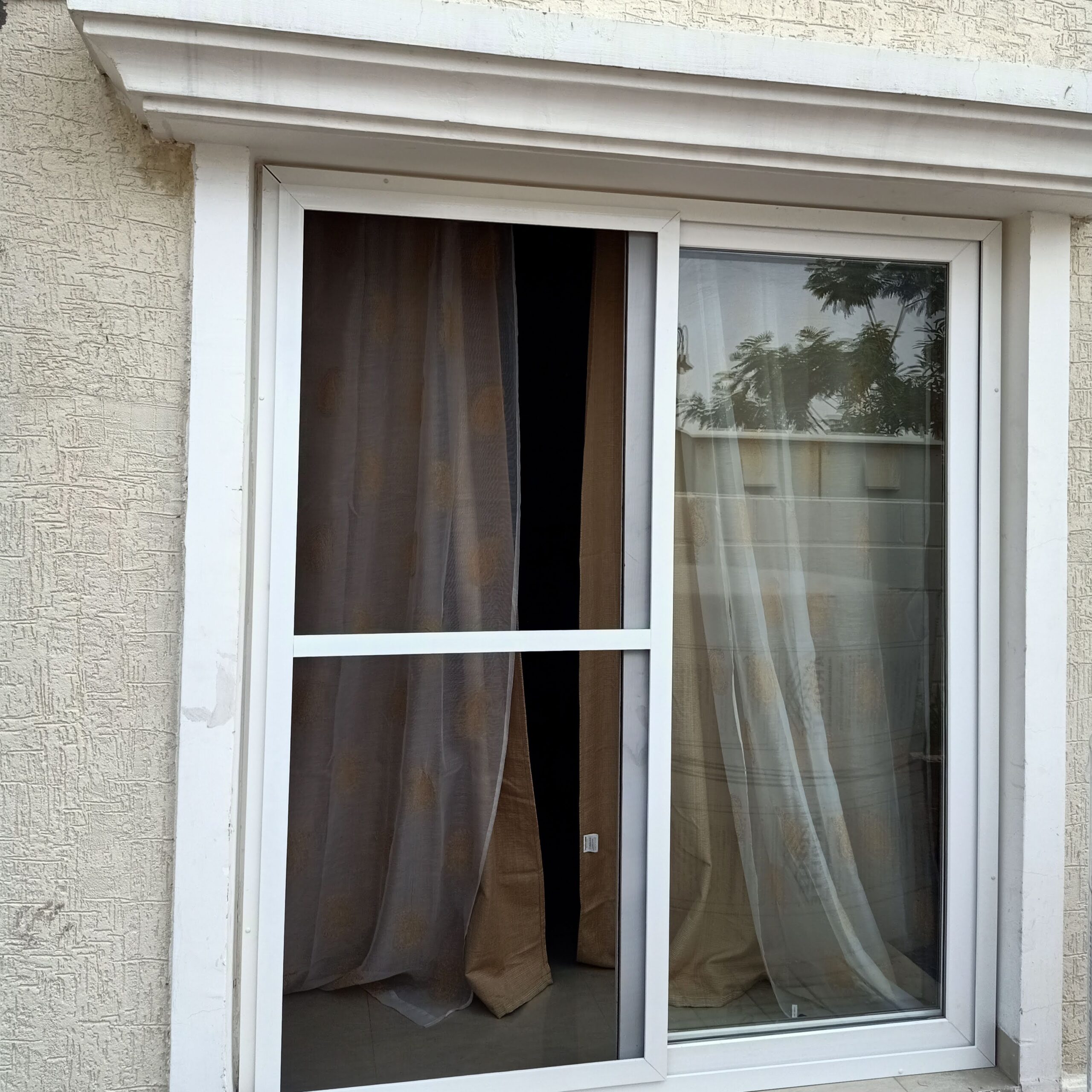 Mosquito net window installation in Kondapur Hyderabad by Perfect Screens