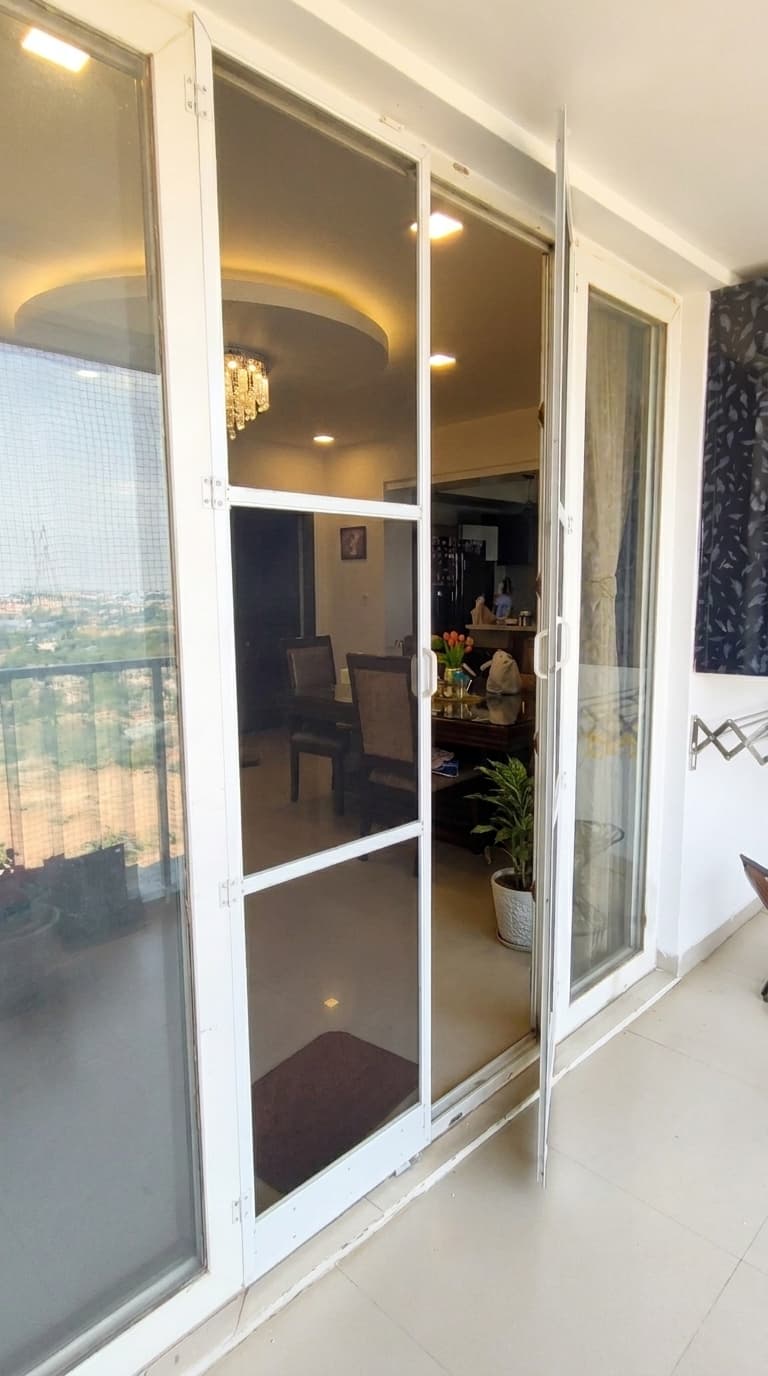 Luxury apartment balcony protection in Hyderabad by Perfect Screens