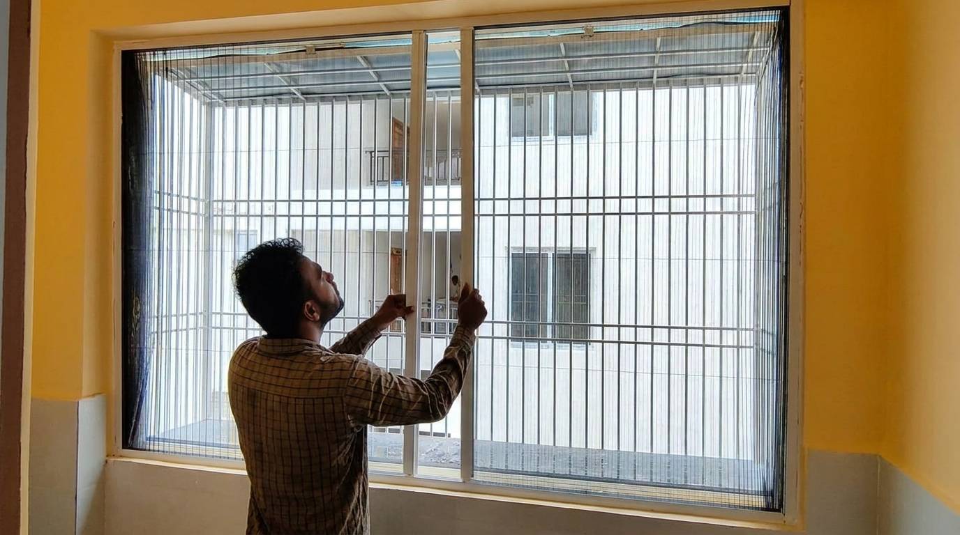 Pleated Mosquito Screen for Windows