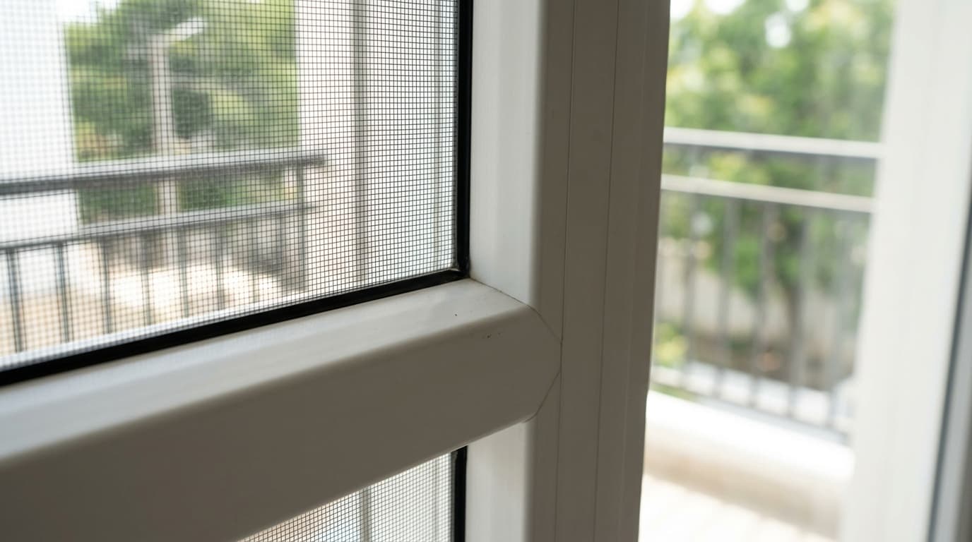 Custom UPVC Windows With Mesh Hyderabad Custom UPVC windows with mosquito mesh integration Hyderabad