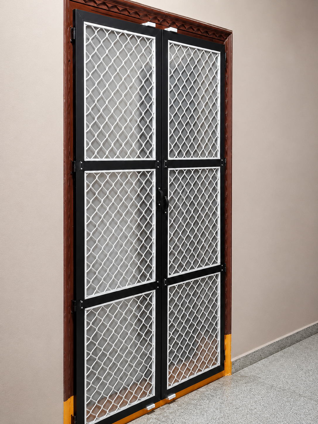 Aluminum mosquito mesh door in Hyderabad by Perfect Screens