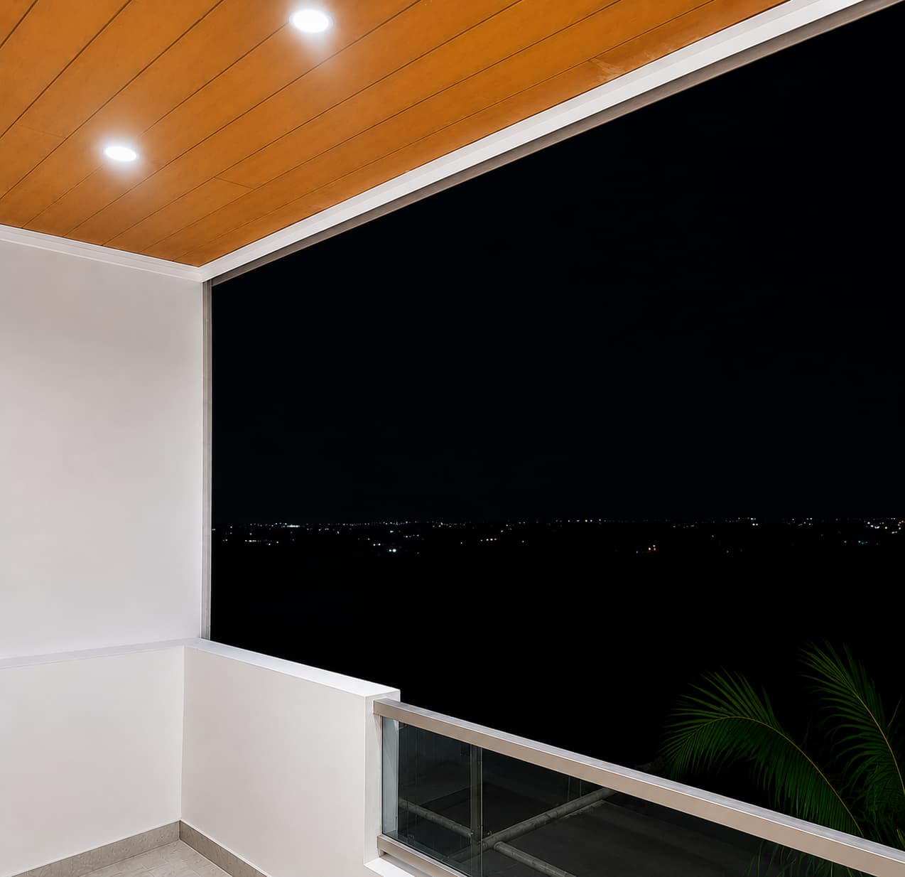 Before invisible grill installation balcony opening in Hyderabad