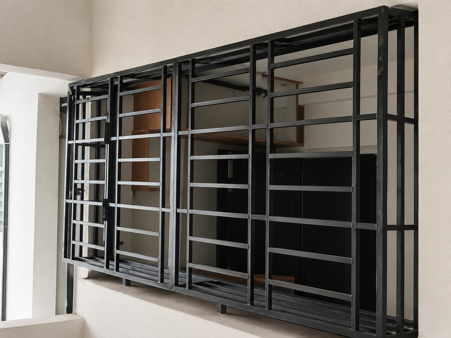 black iron window safety grill Nallagandla Hyderabad