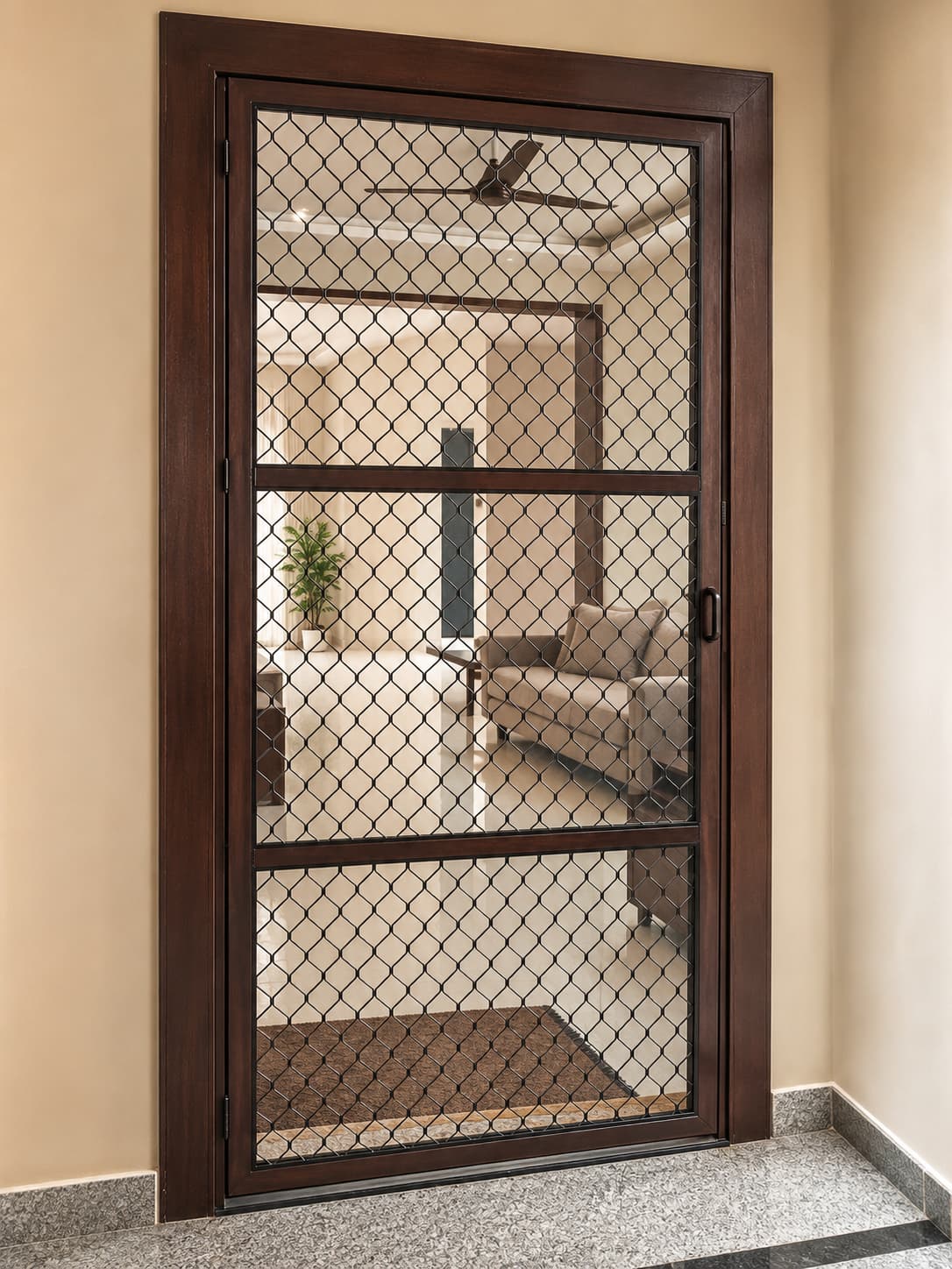 Double door mosquito net installation Hyderabad