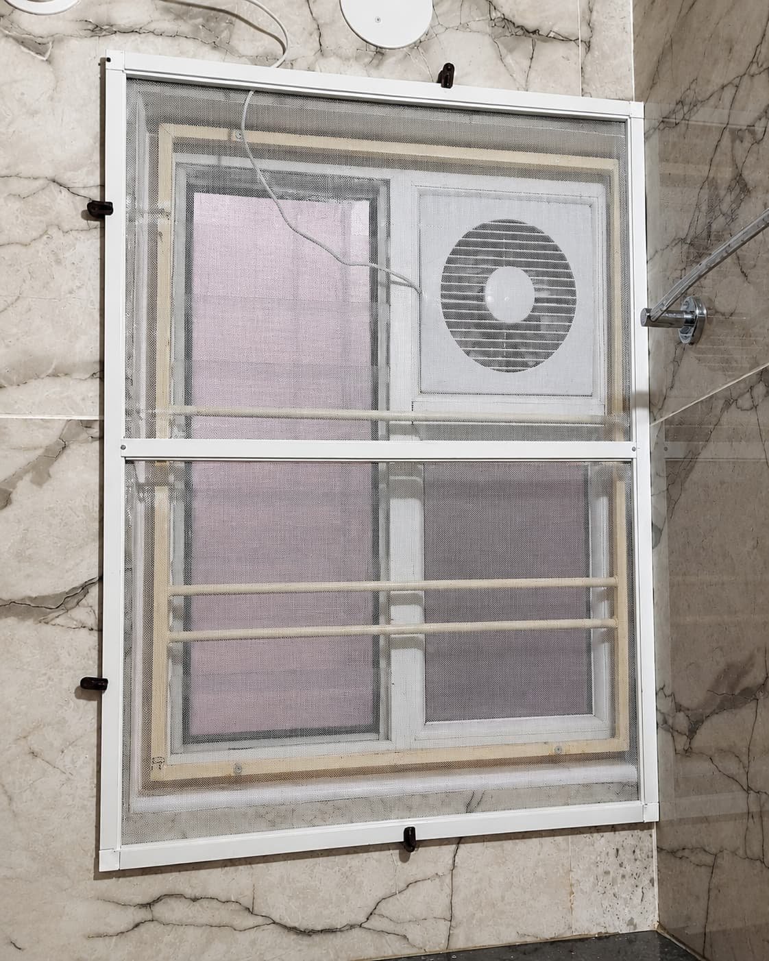 Exhaust fan with mosquito mesh Hyderabad Perfect Screens