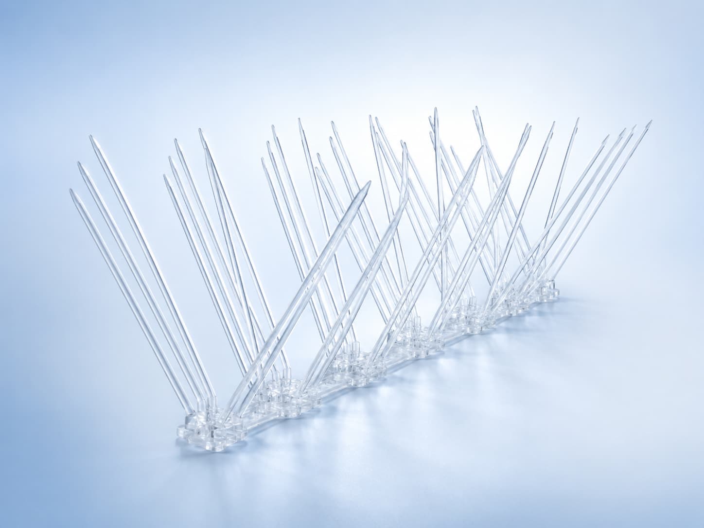 Transparent Pigeon Spikes in Hyderabad product for balcony railing and parapet wall protection