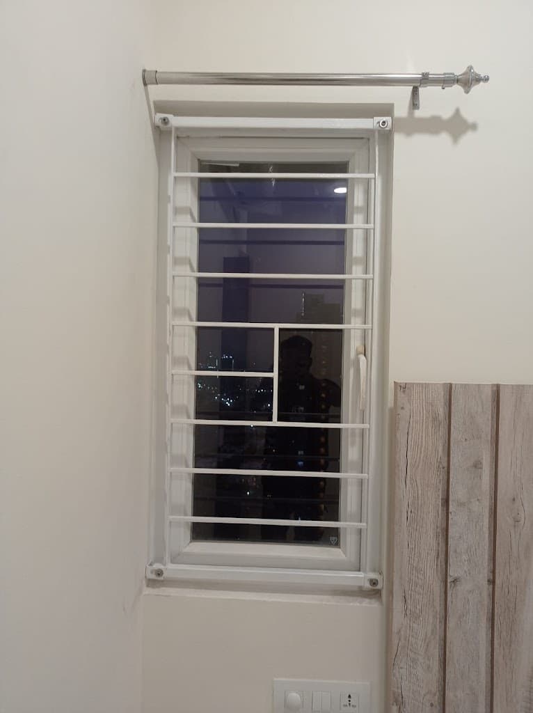 UPVC door with iron grill Hyderabad