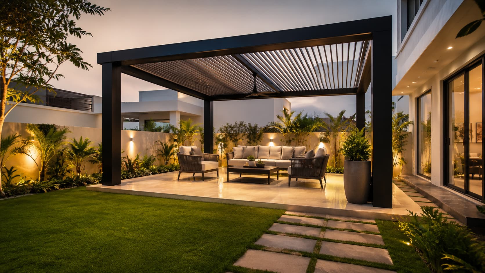 mild steel pergola design