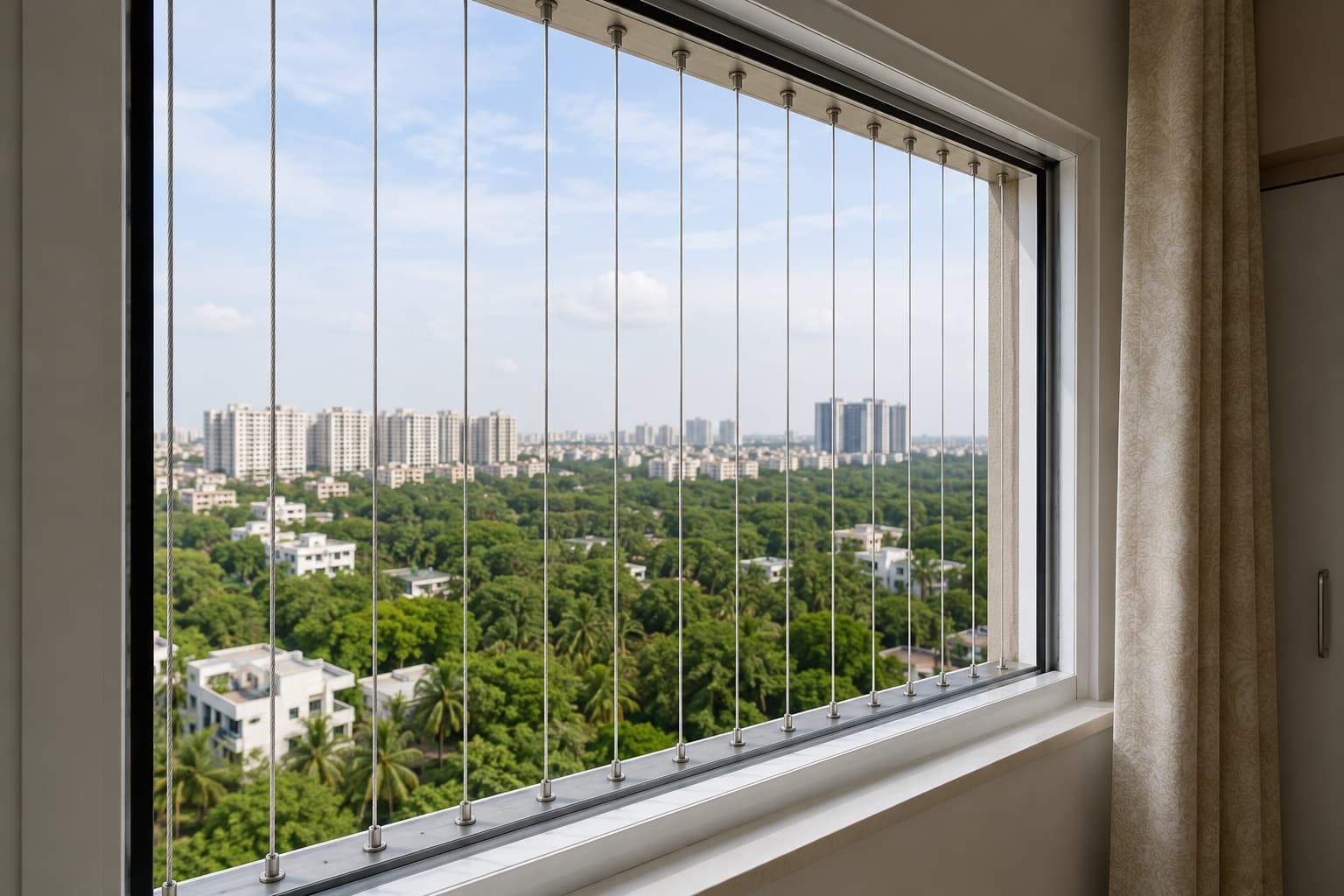 Window invisible grills in Narsingi near Financial District Hyderabad