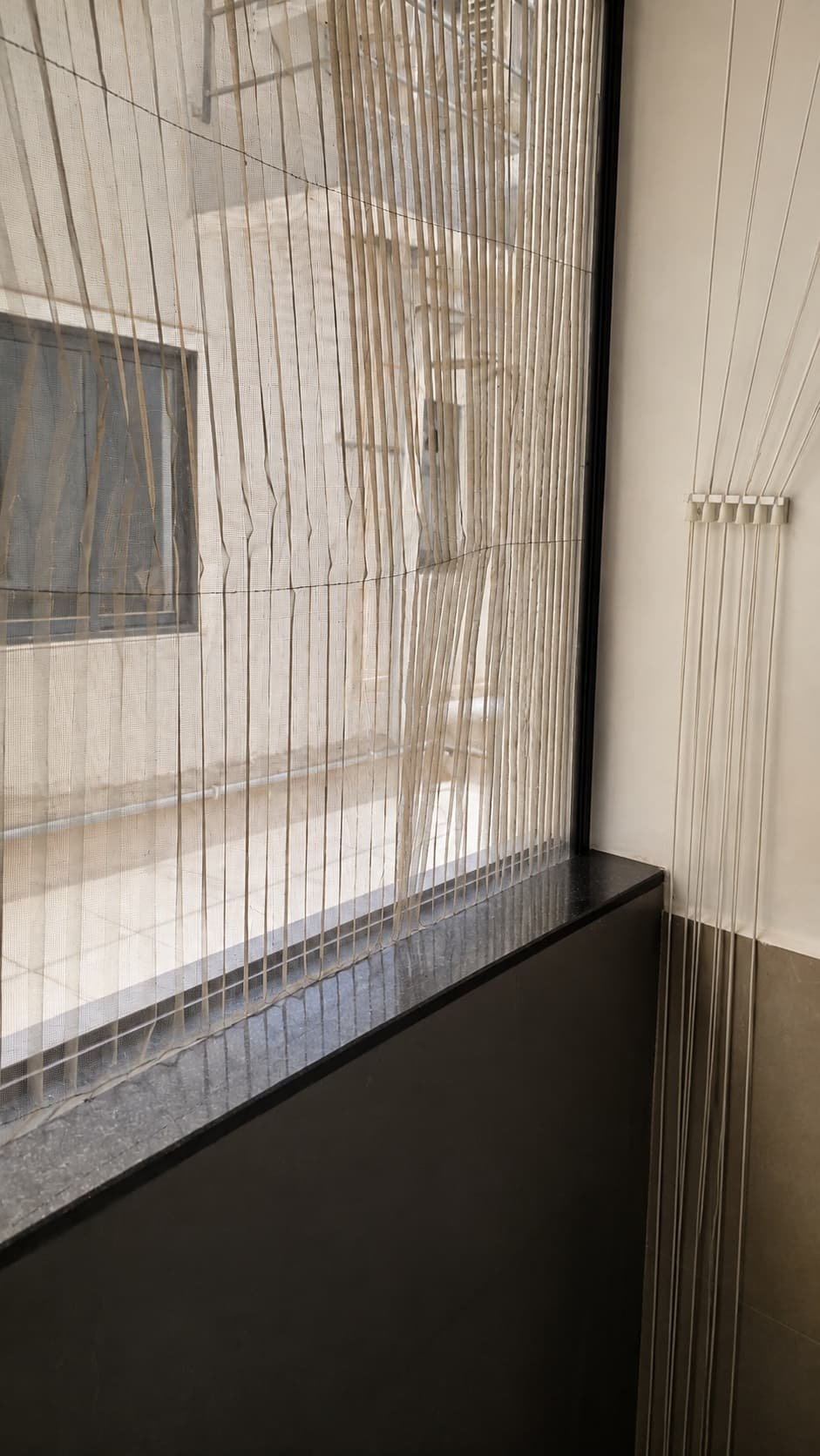 Loose pleated mosquito screen threads in Kondapur Hyderabad